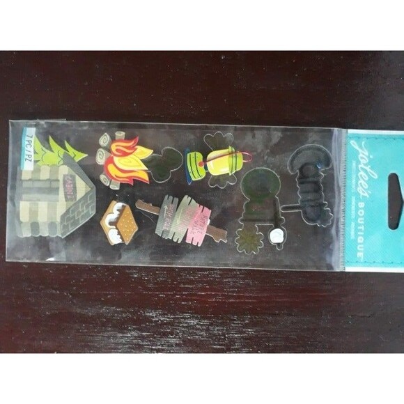 Jolees Boutique scrapbooking stickers Camping Camp Out - Picture 1 of 2